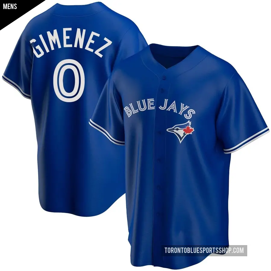 Men's Toronto Blue Jays ＃0 Andres Gimenez Replica Royal Alternate Jersey