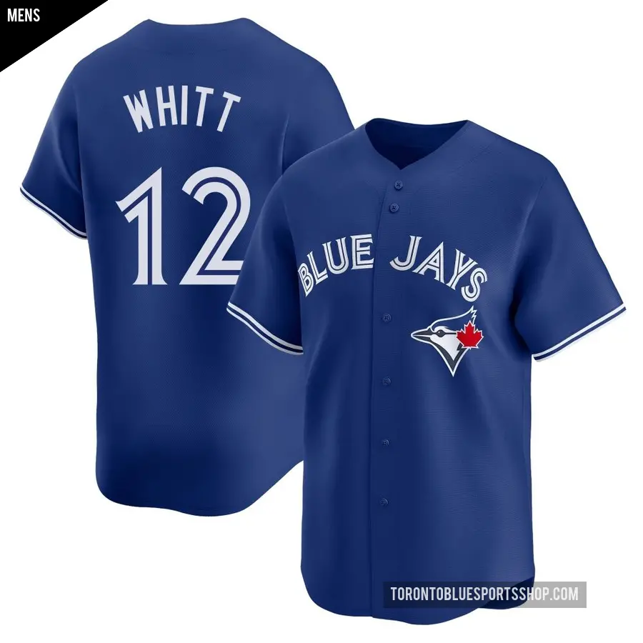 Men's Toronto Blue Jays ＃12 Ernie Whitt Limited Royal Alternate Jersey