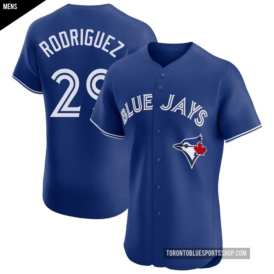 Men's Toronto Blue Jays ＃29 Yariel Rodriguez Elite Royal Alternate Jersey