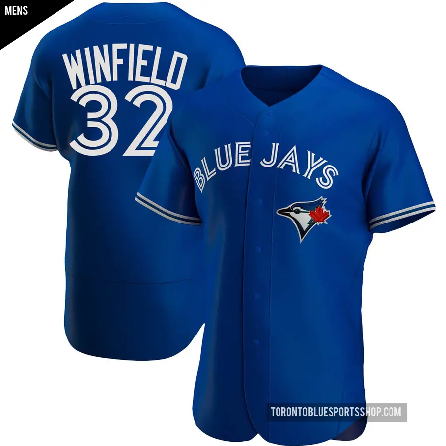 Men's Toronto Blue Jays ＃32 Dave Winfield Authentic Royal Alternate Jersey