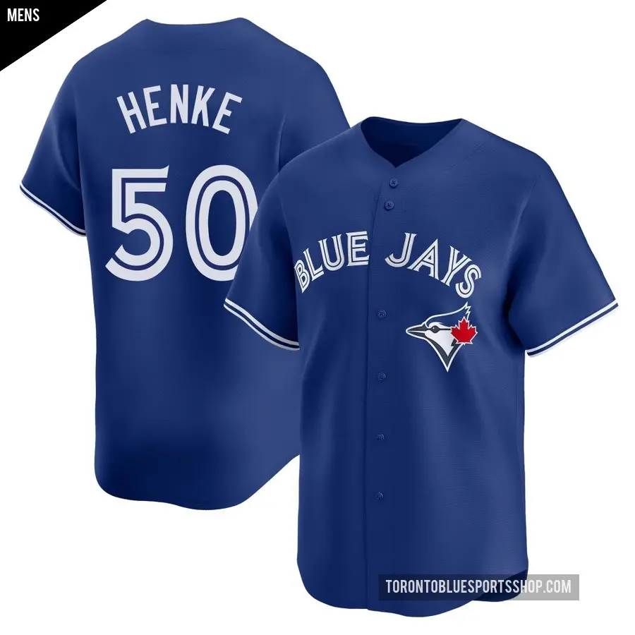 Men's Toronto Blue Jays ＃50 Tom Henke Limited Royal Alternate Jersey