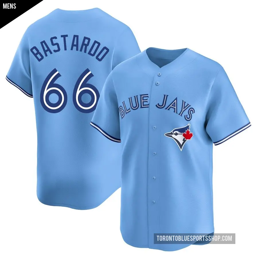 Men's Toronto Blue Jays ＃66 Angel Bastardo Limited Blue Powder Alternate Jersey