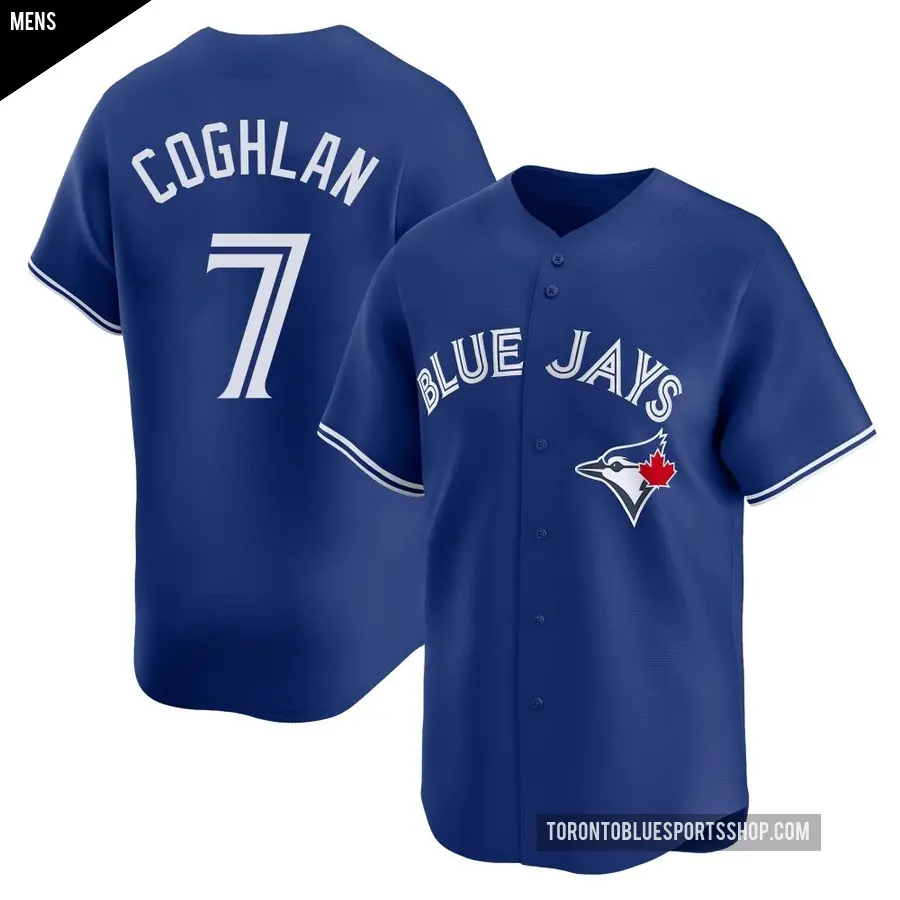 Men's Toronto Blue Jays ＃7 Chris Coghlan Limited Royal Alternate Jersey