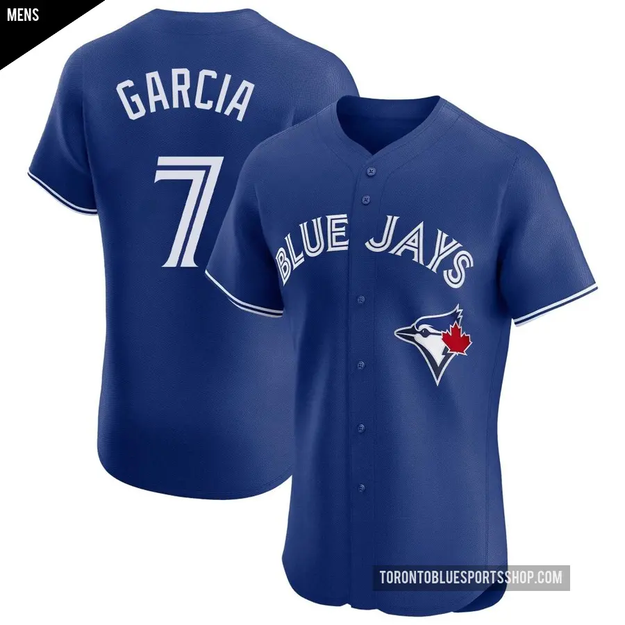 Men's Toronto Blue Jays ＃7 Damaso Garcia Elite Royal Alternate Jersey