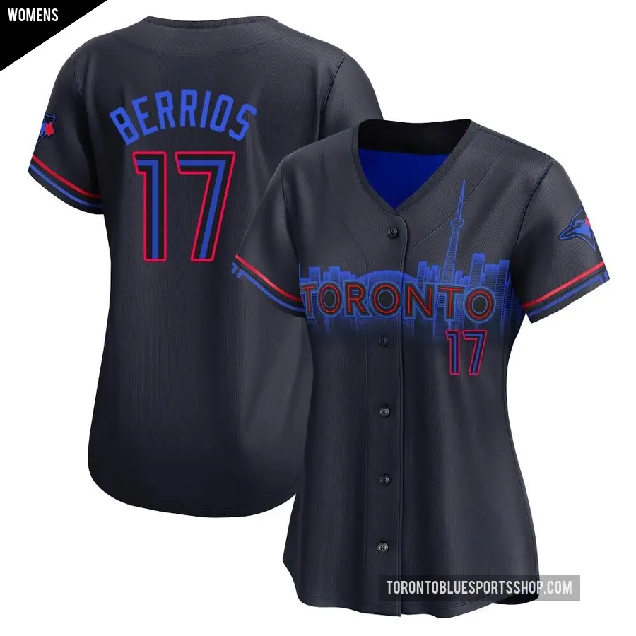 Women's Toronto Blue Jays ＃17 Jose Berrios Limited Black 2024 City Connect Jersey