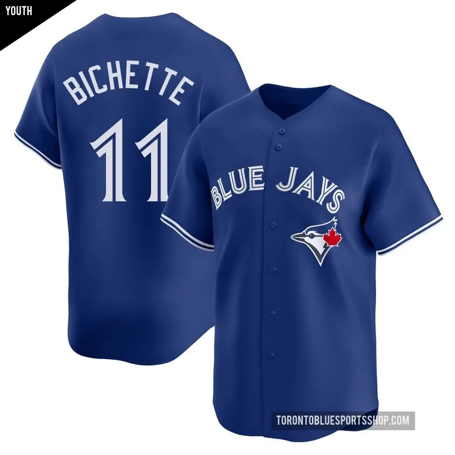 Youth Toronto Blue Jays ＃11 Bo Bichette Limited Royal Alternate Jersey