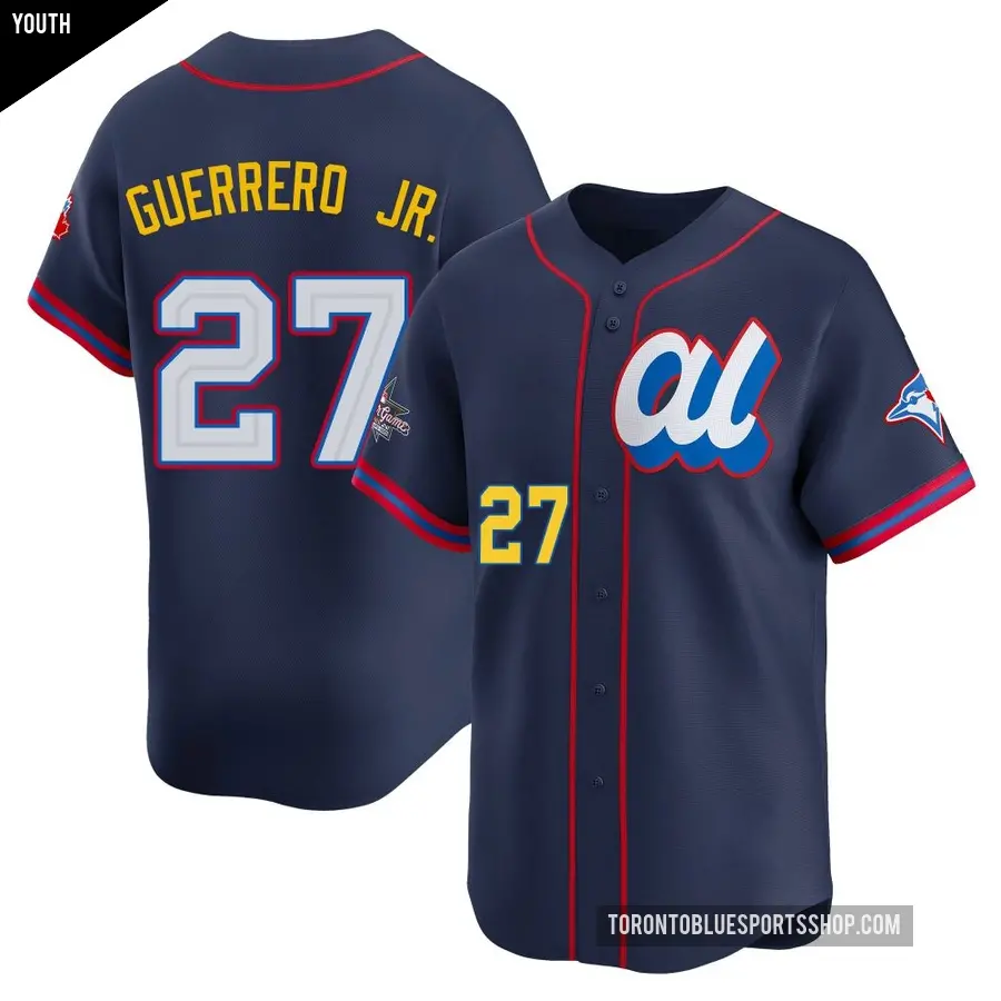 Youth Toronto Blue Jays ＃27 Vladimir Guerrero Jr. Limited Navy American League 2025 All-Star Edition Jersey