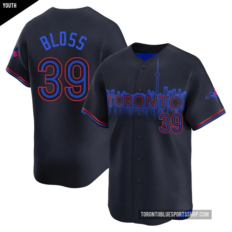 Youth Toronto Blue Jays ＃39 Jake Bloss Limited Black 2024 City Connect Jersey