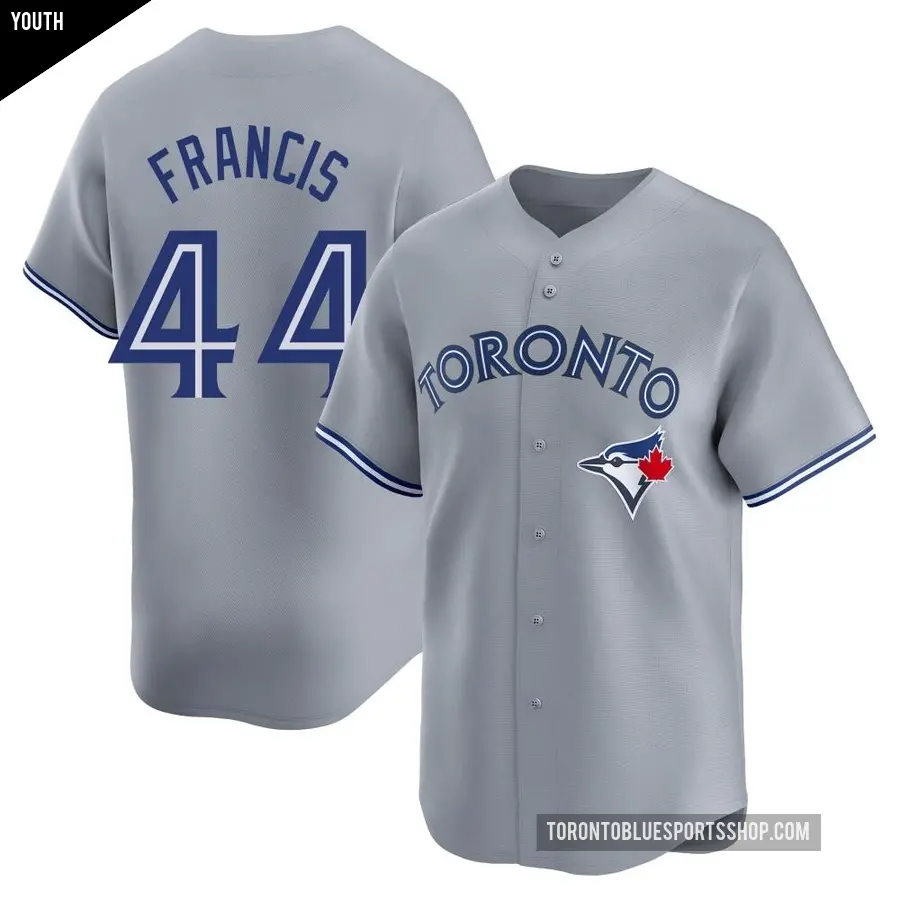 Youth Toronto Blue Jays ＃44 Bowden Francis Limited Gray Away Jersey