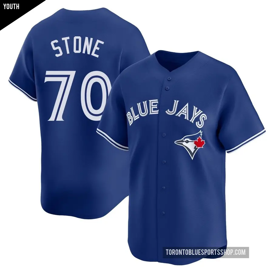 Youth Toronto Blue Jays ＃70 Alex Stone Limited Royal Alternate Jersey