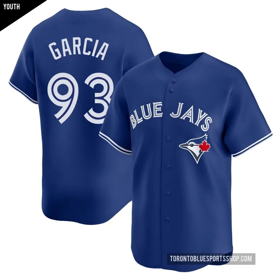Youth Toronto Blue Jays ＃93 Yimi Garcia Limited Royal Alternate Jersey